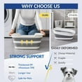 thumbnail image 2 of Dog Bath Tub with Water Drain Plug, Collapsible Bathtub for Dog Washing and Grooming, Portable Foldable Space Saving Design for Pet Puppy Small Dogs Cats, BPA Free, Gray, 2 of 6