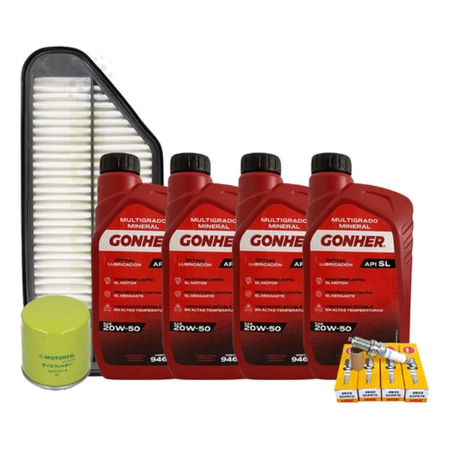 Kit Afinacin Spark 2011-2018 1.2 20w50 Bujia Platino