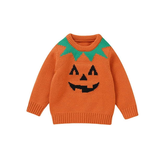 Nituyy Chandail en Tricot pour Filles Automne Hiver à Manches Longues avec Broderie de Visage Souriant