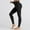 Black, variant on HOMBOM Leggings for Womens Black High Waist Gym Buttery Soft Sports No Front Seam Ladies Pants L