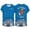 Blue, variant on Womens Short Sleeve Plus Size Aloka Tshirts Casual Crew Neck Walking for Peace Letter Printed Summer Tops Loose Fit Graphic Tees Green M