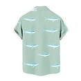 thumbnail image 5 of Yieetim Hawaiian Shirts For Men, Summer Short Sleeve Small V-Neck Button Down , Quickly Dry Vintage Print Short Sleeve Shirts, Tropical Holiday Beach Stylish, Board Shirts For Surfing M, 5 of 7