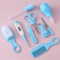 thumbnail image 4 of Bexikou Baby Healthcare and Grooming Kit,Newborn Essentials Nursery Care Set with Toothbrush Nail Clipper File Nose Cleaner Nasal Aspirator -9 in 1 Baby Item for Infant Toddlers(Blue), 4 of 8