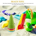 1 Set Beach Sand Toys Set Plastic Ice Cream Cones Scoop Ice Cream Sand Mold Set Seaside Toy