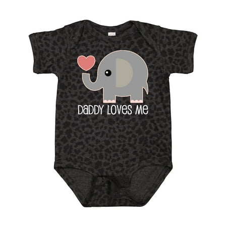 

Inktastic Daddy Loves Me Boys Girls Elephant Boys or Girls Baby Bodysuit