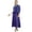 Purple, variant on Bimba Indian Women Rayon Designer Beige A-Line Kurta Kurti Dress With Scarf - 4