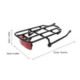 thumbnail image 3 of Metal Backseat Metal Hollow Bike Rear Rack Bike Seat Decorative Bike Backseat, 3 of 7