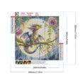 thumbnail image 2 of Pintura 5D DIY Taladro cuadrado completo Diamante Luna Dragón azul Decoración Arte 30x30cm, 2 of 9
