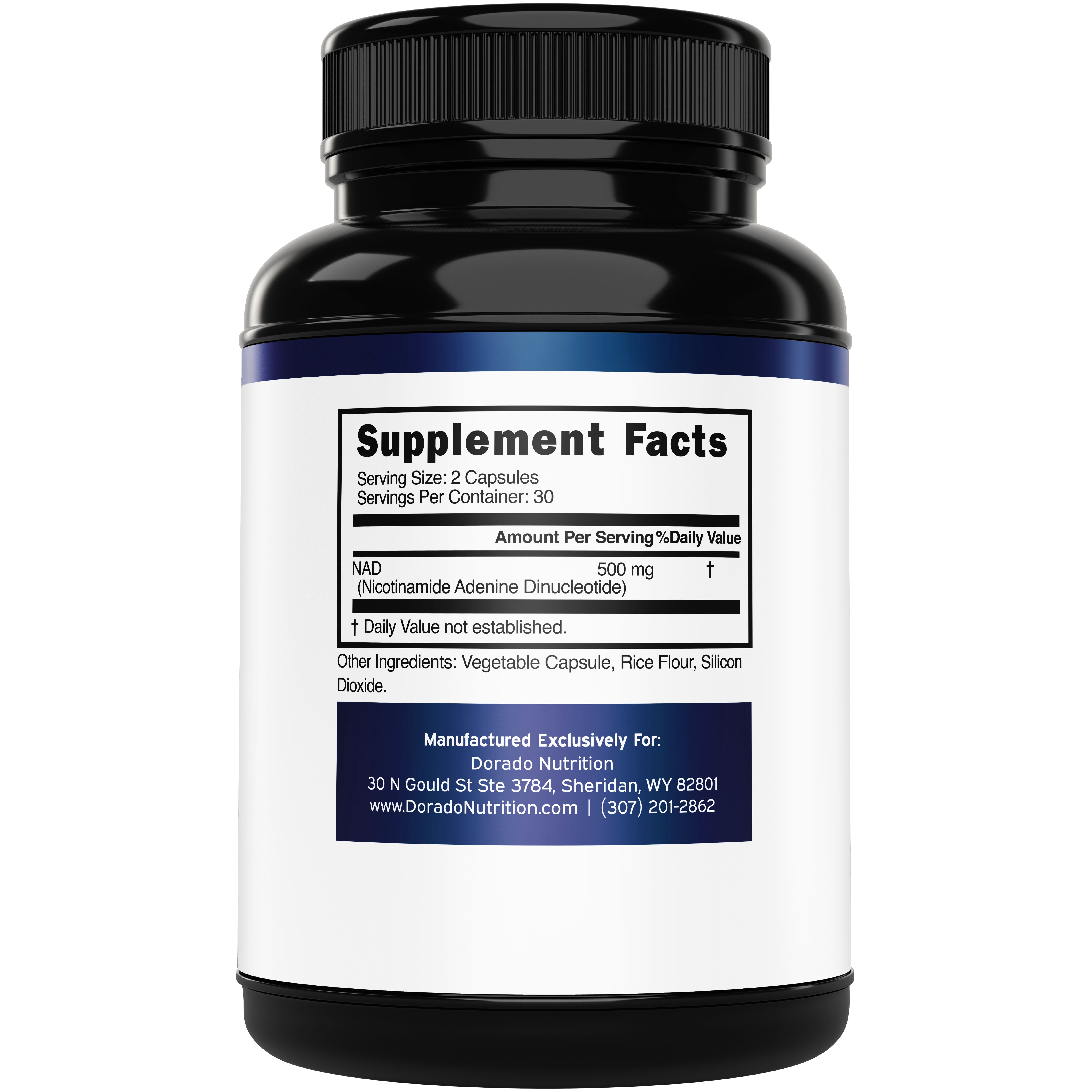 NAD Supplement (500mg Per Serving) NAD+Supplement Nicotinamide Adenine Dinucleotide for Women & Men Support NAD+ (Third Party Tested, Vegan Safe, No Fillers - Non GMO & USA Made - 60 Count)