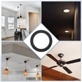 thumbnail image 6 of Uxcell 4-Pack Goof Rings for 6" Recessed Lights, 5.9" ID 8.1" OD Durable Steel Trim Ring Flush Mount Black, 6 of 6