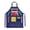 Deep Blue, variant on Activity Apron with Playful Detail and Adjustable Tie Sensory Game for Dementia Care Activity Apron with Pocket Beads and Textured Panels for Dementia