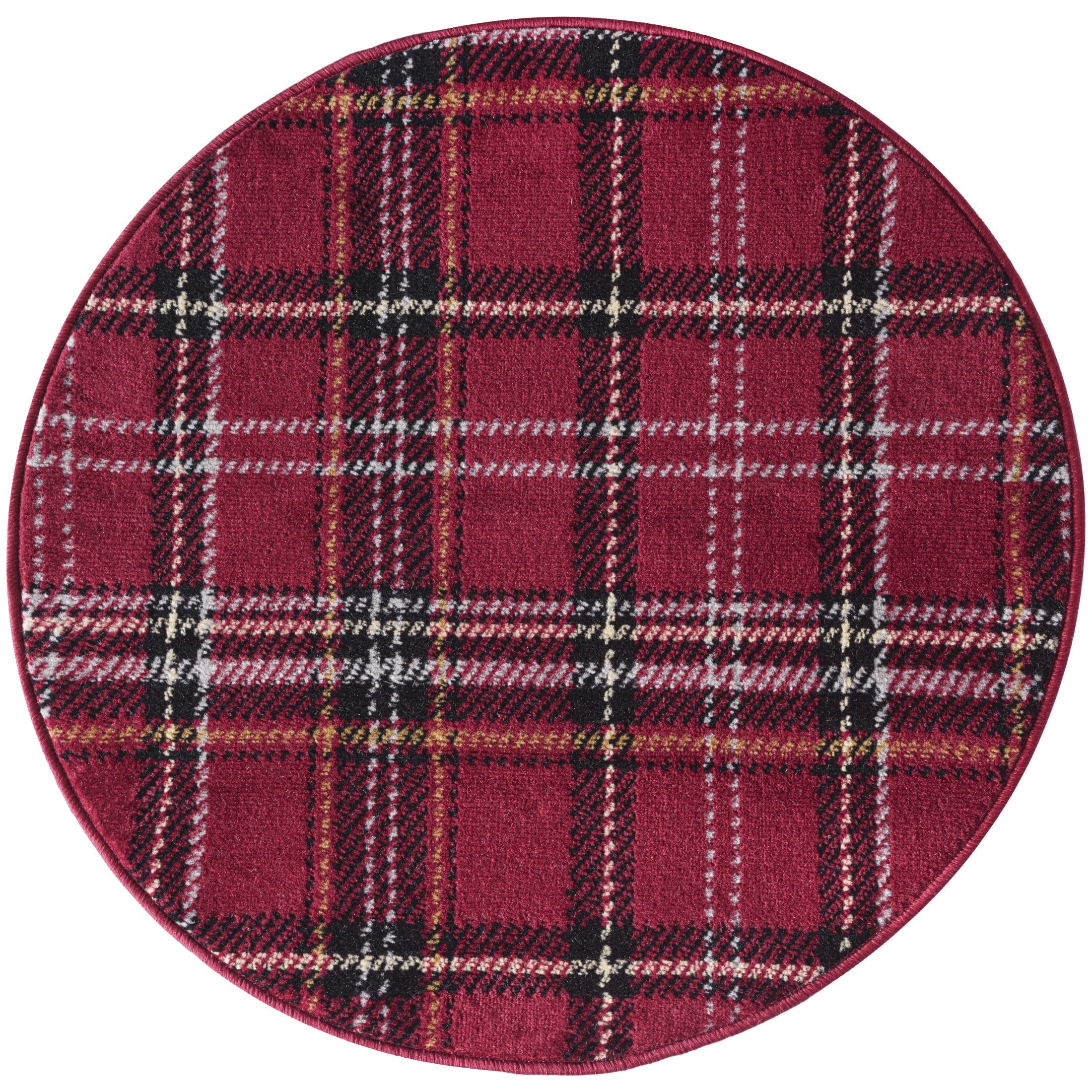 Nourison Grafix 3' x Round Red Christmas Indoor Rug