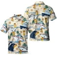 thumbnail image 2 of Polo Duck Hawaiian Shirts For Men Vacation Aloha Mens Polo Shirts Short Sleeve Shirts, 2 of 7