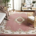 thumbnail image 2 of SAFAVIEH Aubusson Albus Medallion Area Rug, Pink/Ivory, 8' x 10', 2 of 11