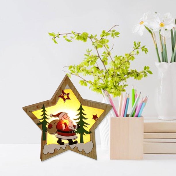 Decoración Colgante de Navidad BLESIY con luz de Bastel para Navidad