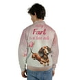 thumbnail image 5 of Every Fart is Love Note Dachshund Guilty Face Happy Valentine's All Over Print 3D Baseball Jacket Wiener Dog Lover Gifts Idea Bomber Jacket Softball - 01016, 5 of 6