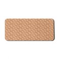 thumbnail image 1 of Floral Computer Mouse Pad, Vintage Design Roses on a Background of Polka Dots, Rectangle Non-Slip Rubber Mousepad X-Large, 35" x 15" Gaming Size, Persian Orange Peach, by Ambesonne, 1 of 2
