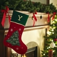 thumbnail image 4 of Personalization Mall Traditional Tree Embroidered Initial Christmas Stockings, 4 of 7