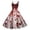 White, variant on Womens Retro Halloween Print Casual Long Dress - Funny Graphic Strap Sundress for Party Vacation