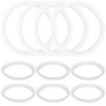 thumbnail image 2 of 50 Pcs Mason Jar Lid Replacement Ring for Sealing Vacuum Flask White Silica Gel, 2 of 6