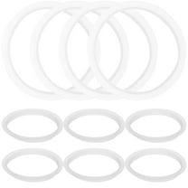 LEORX 10Pcs White Bottle Lid Seal Ring Silicone Replacement for Home Use
