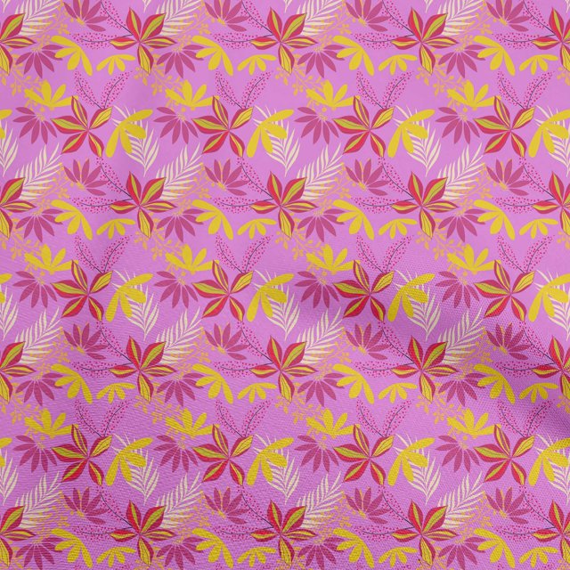 oneOone Rayon Fuschia Pink Fabric Tropical Sewing Craft Projects Fabric Prints By Yard 56 Inch Wide