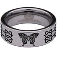 thumbnail image 2 of Butterfly Celtic Knot Tungsten Carbide Ring, 2 of 9