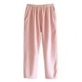 thumbnail image 1 of Gibobby Pantalones para mujer Pantalones de dormir para mujer, pantalones largos de lana gruesa de felpa Coral para invierno, pantalones para otoño e invierno(Rojo,G), 1 of 4