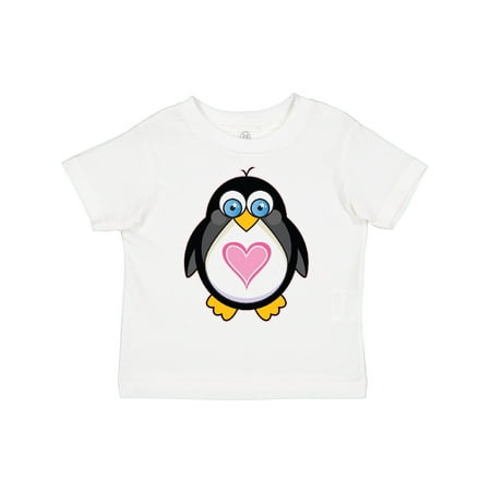 

Inktastic Valentines Day Penguin Love Heart Gift Toddler Toddler Girl T-Shirt