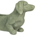 thumbnail image 6 of Zeckos Grey Stone Finish Dachshund Dog Indoor Outdoor Planter, 6 of 10