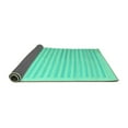 thumbnail image 2 of Ahgly Company Indoor Square Abstract Turquoise Blue Contemporary Area Rugs, 3' Square, 2 of 4
