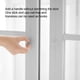 thumbnail image 3 of Elegantes pomos de vidrio transparente para puertas de gabinetes con espejo: sin taladro, autoadhesivos, 3 of 8