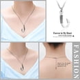 thumbnail image 5 of Fish Hook Cremation Jewelry for Ashes, Memorial Necklace Made with Stainless Steel, Keepsake Pendant for Men for Women, 5 of 8