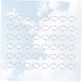 thumbnail image 4 of Phenofice 500Pcs Double Hole Connector Rings for Craft Projects Silver Iron, 4 of 8