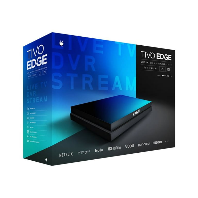Dvr Prime Video Sports Streaming TiVo Edge Cable TV DVR, 4K UHD