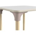 thumbnail image 4 of Flash Furniture Bright Beginnings Hercules Square Table 24" x 24" Height Adjustable White/Beech, 4 of 8