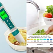 Tcwhniev Digital PH Meter 7 In 1 PH/ORP/EC/TEMP/SALT/S/G/TDS/Water Quality Tester High Precision Water Tester Pen for Household Drinking Water Swimming Pool Aquarium Hydroponics Plants