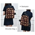 thumbnail image 4 of FORMRS Women's Travel Backpack Purse Anti-Theft Hidden Pockets Casual Shoulder Bag, Star Spangled Squares, 4 of 7