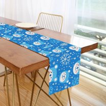 Yayeee Table Runner 70 inches Long Home Kitchen Dinning Party Decoration, Blue Bears