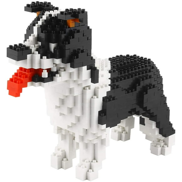Micro Dog Building Blocks Pet Mini Building Toy Bricks,950 Pieces KLJM-02 (Border Collie)