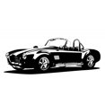 thumbnail image 2 of Classic Sport Silhouette Car Wall Decal by Wallmonkeys Peel and Stick Graphic (24 in W x 9 in H) WM204329, 2 of 4