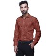 thumbnail image 4 of BESTMAN CottonÂ&nbsp;ShirtsÂ&nbsp;For Men Long Sleeve Printed Slim Casual Shirt, 4 of 5