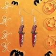 thumbnail image 5 of Halloween Earrings Scary Axe And Scissors Shaped Jewelry For Party Night Accessories, 5 of 9