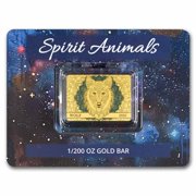 2026 Samoa 1/200 oz Gold Spirit Animals Collection: Wolf