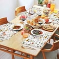 thumbnail image 2 of Pioneer Flower Floral Print Pattern Summer Placemats Table Placemats Set Of 4-Linen Kitchen Washable Placemats Table Mats 12x18 Inch Non-Slip Heat Resistant, 2 of 5