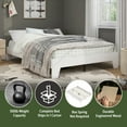 thumbnail image 4 of Hillsdale Furniture Casey Full Wood Platform Bed, White, 4 of 17