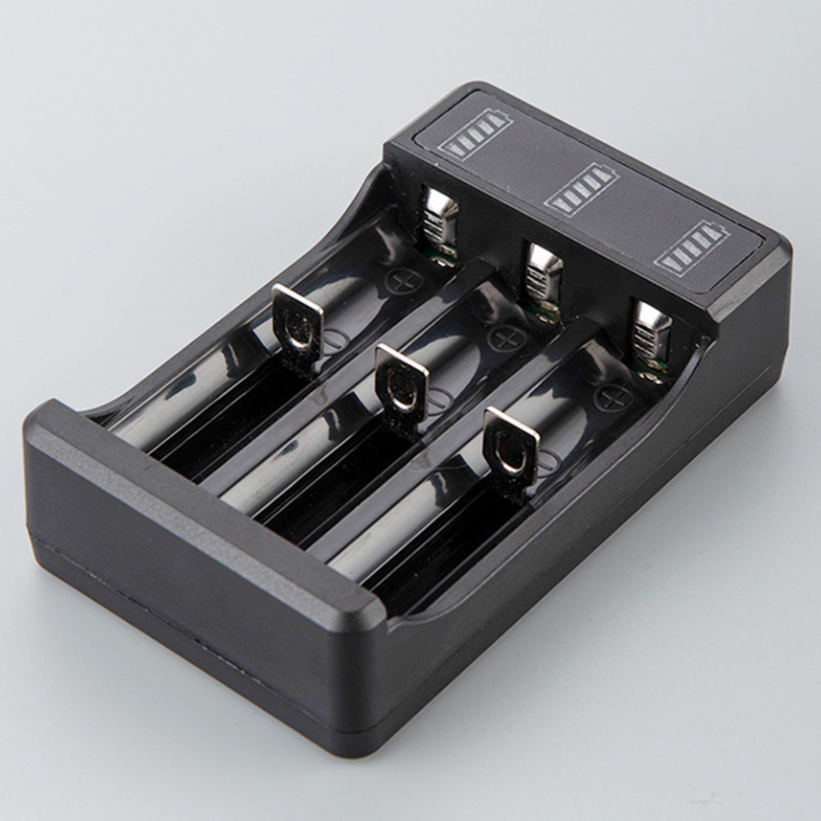Universal USB Battery Charger for 18650 14500 Rechargeable Batteries 3 3 Slot