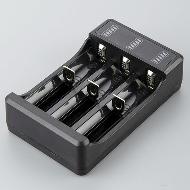 Universal USB Battery Charger for 18650 14500 Rechargeable Batteries 3 3 Slot