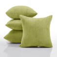 thumbnail image 2 of Deconovo Corduroy Fundas de cojines Juego de 4 – Machine Washable Home Decor for Sofa, Dormitorio | Moss Green, 22x22 Inch, 2 of 7