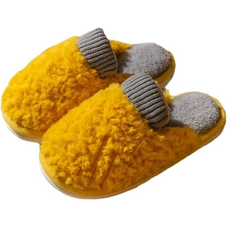 

PIKADINGNIS Women s Cute Cozy Slippers Memory Foam Faux Fur Lined Closed Toe Slides Fuzzy Soft House Bedroom Shoes Indoor Outdoor